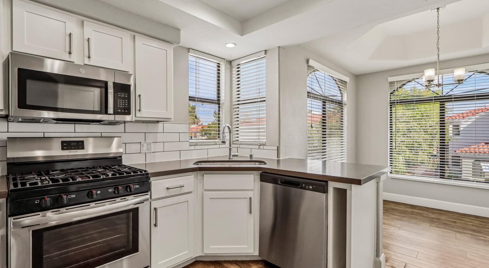 well lit kitchen
